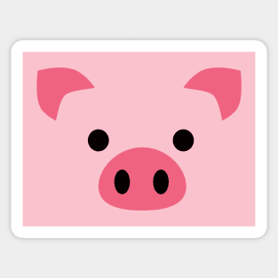 Pig Face - Funny Halloween Costume Sticker